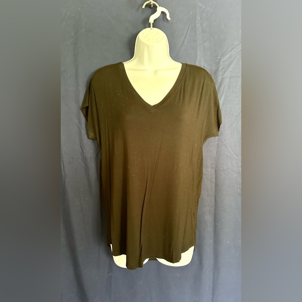 Womens Mercer & Madison Black Short Sleeve Tee Size small